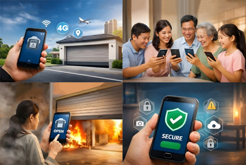 Lý do nên sử dụng điều khiển cửa cuốn bằng điện thoại 