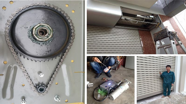 1.5. Motor cửa bị cháy hoặc không hoạt động