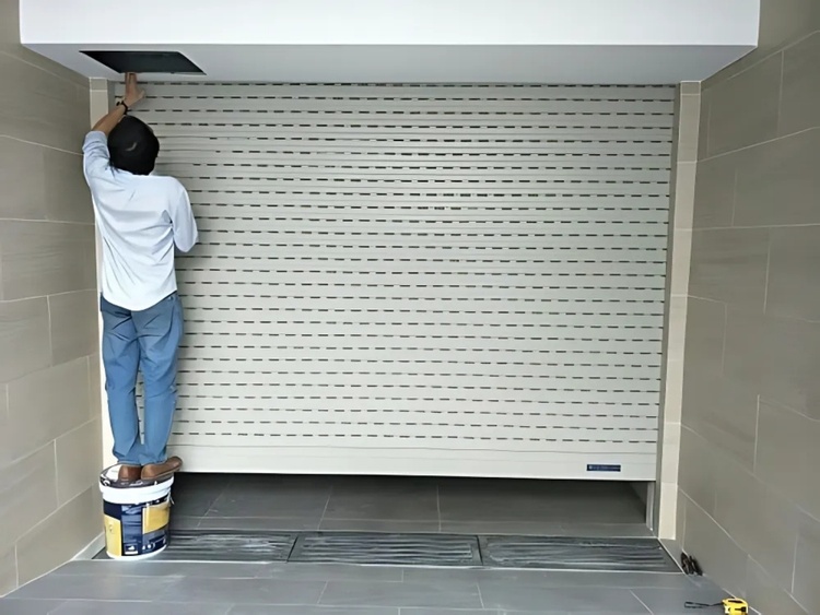 Cửa cuốn bị kêu do bị khô dầu