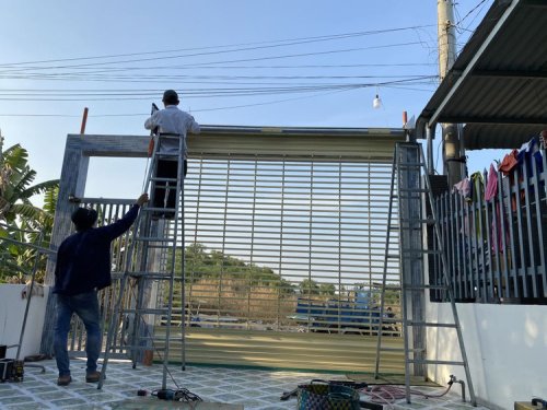 Quy trình thi công sửa chữa cửa cuốn của đơn vị chúng tôi